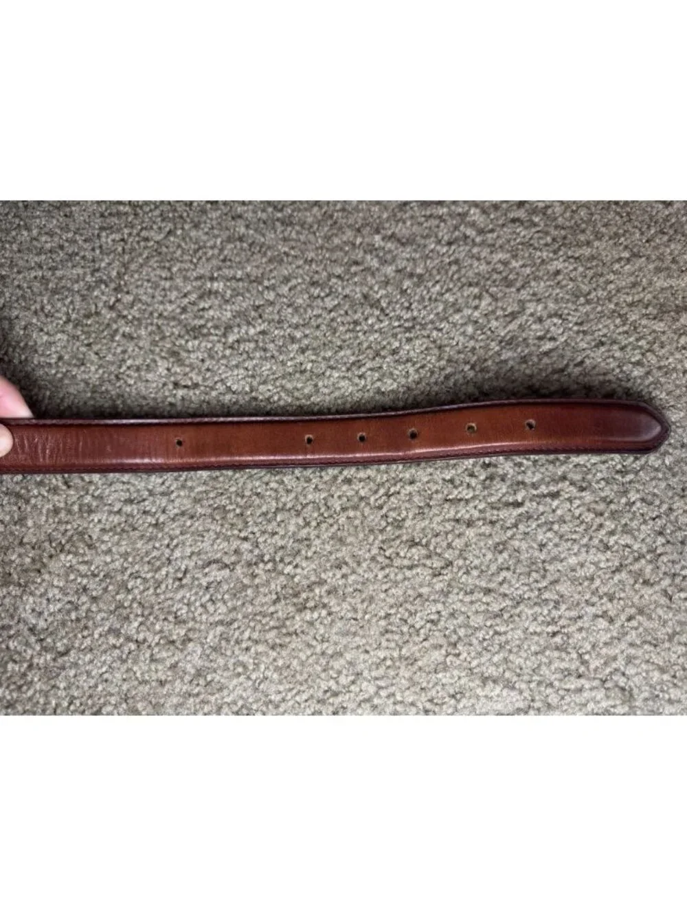 Vtg LEEGIN Belt WomeNS 35 Brown Leather Gold Buckle